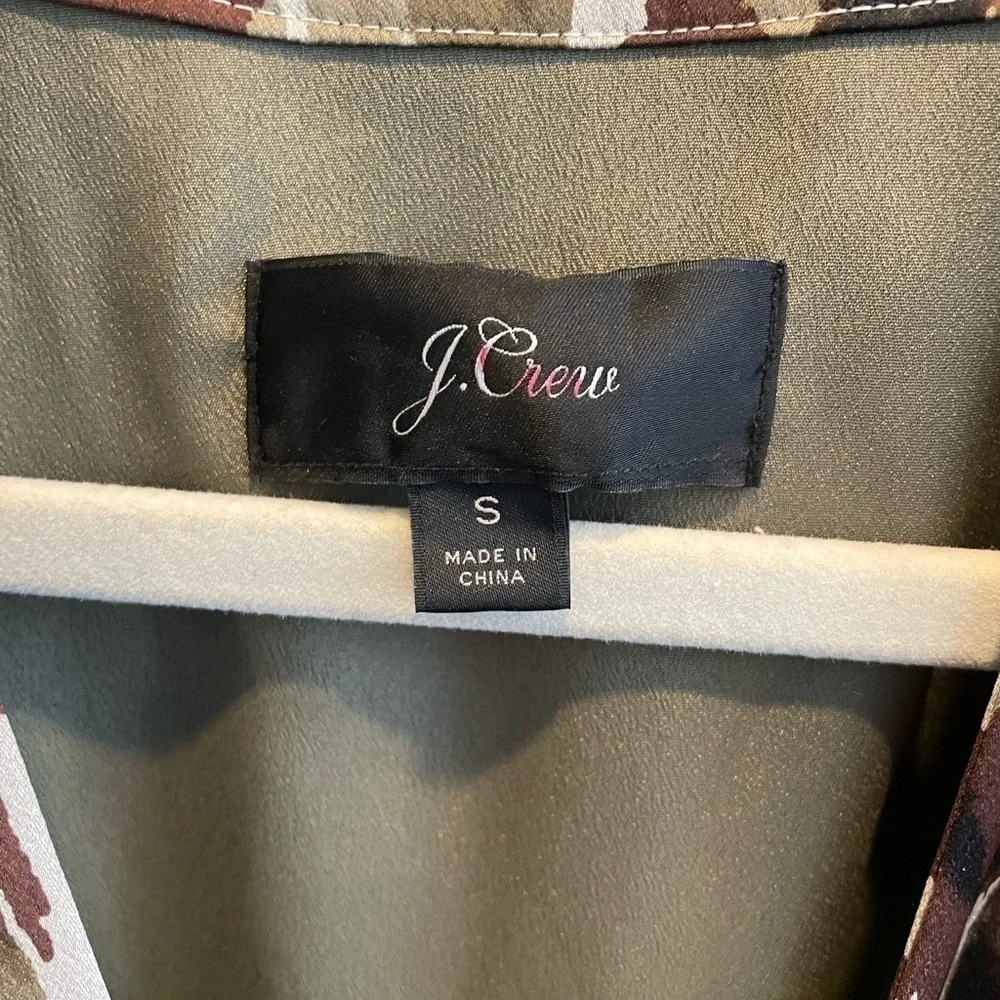 J. Crew Leopard Print Wrap Dress